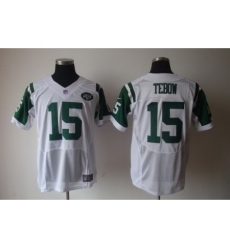 Nike New York Jets 15 Tim Tebow White Elite NFL Jersey