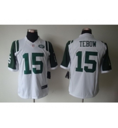 Nike New York Jets 15 Tim Tebow White Limited NFL Jersey