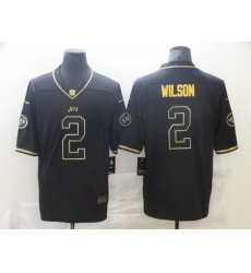 Nike New York Jets 2 Zach Wilson Black Gold Vapor Untouchable Limited Jersey