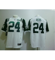 Nike New York Jets 24 Darrelle Revis White Game NFL Jersey