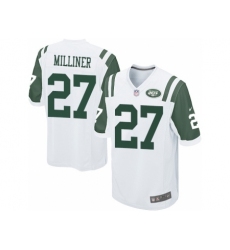 Nike New York Jets 27 Dee Milliner White Game NFL Jersey