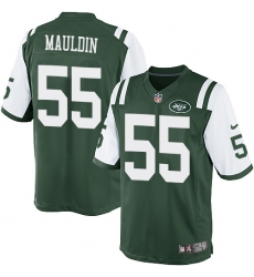 Nike New York Jets #55 Lorenzo Mauldin Mens Elite Green Jersey