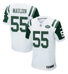 Nike New York Jets #55 Lorenzo Mauldin Mens Elite white Jersey