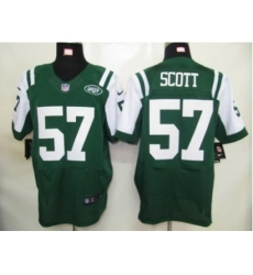 Nike New York Jets 57 Bart Scott Green Elite NFL Jersey