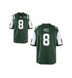 Nike New York Jets 8 Michael Vick Green Game NFL Jersey