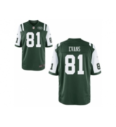 Nike New York Jets 81 Shaq Evans Green Elite NFL Jersey