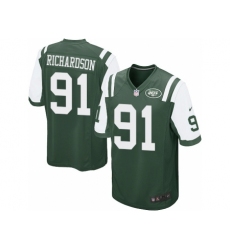 Nike New York Jets 91 Sheldon Richardson Green Game NFL Jersey
