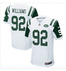 Nike New York Jets #92 Leonard Williams White Stitched NFL Elite Jersey