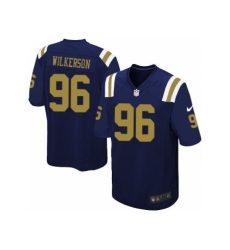 Nike New York Jets 96 Muhammad Wilkerson Blue Limited Alternate NFL Jersey