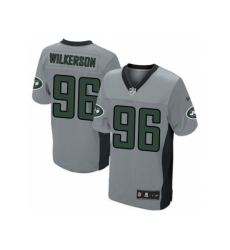 Nike New York Jets 96 Muhammad Wilkerson Grey Elite Shadow NFL Jersey