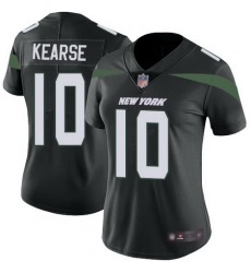 Jets 10 Jermaine Kearse Black Alternate Womens Stitched Football Vapor Untouchable Limited Jersey
