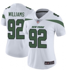 Jets 92 Leonard Williams White Womens Stitched Football Vapor Untouchable Limited Jersey