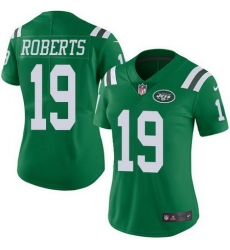 Nike Jets 19 Andre Roberts Green Womens Stitched NFL Limited Rush Jersey