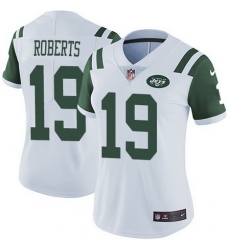 Nike Jets 19 Andre Roberts White Womens Stitched NFL Vapor Untouchable Limited Jersey