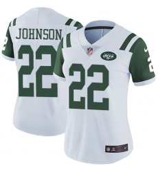 Nike Jets #22 Trumaine Johnson White Womens Stitched NFL Vapor Untouchable Limited Jersey
