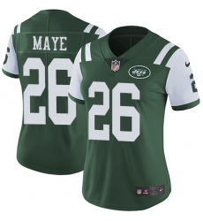 Nike Jets #26 Marcus Maye Green Team Color Womens Stitched NFL Vapor Untouchable Limited Jersey