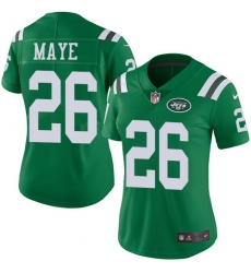 Nike Jets #26 Marcus Maye Green Womens Stitched NFL Limited Rush Jersey