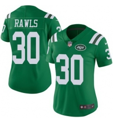 Nike Jets 30 Thomas Rawls Green Women Color Rush Limited Jersey
