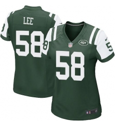 Nike Jets #58 Darron Lee Green Team Color Womens Stitched NFL Elite Jersey