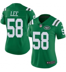 Nike Jets #58 Darron Lee Green Womens Stitched NFL Limited Rush Jersey