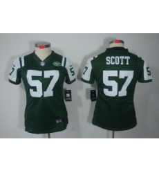 Nike Womens New York Jets #57 Scott Green Color[NIKE LIMITED Jersey]