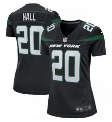 Women New York Jets 20 Breece Hall Nike Stealth Black Alternate Vapor Limited Jersey
