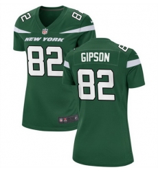 Women New York Jets 82 Xavier Gipson Green Stitched Football Jersey  Run Small