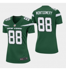 Women New York Jets 88 Ty Montgomery Green Vapor Untouchable Limited Jersey