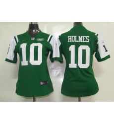Women Nike New York Jets 10# Holmes Jersey