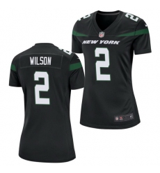 Women Nike New York Jets #2 Zach Wilson Black Vapor Limited Jersey