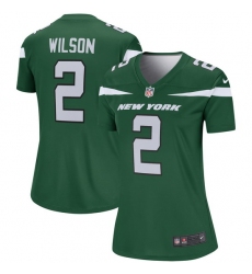 Women Nike New York Jets #2 Zach Wilson Green Vapor Limited Jersey