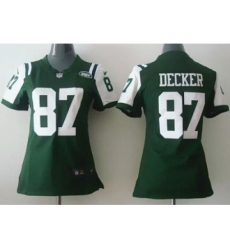 Women Nike New York Jets 87 Eric Decker Green NFL Jerseys
