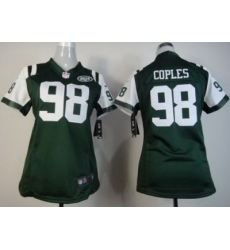 Women Nike New York Jets 98 Quinton Coples Green Nike NFL Jerseys