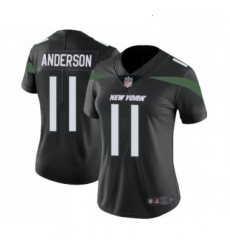 Womens New York Jets 11 Robby Anderson Black Alternate Vapor Untouchable Limited Player Football Jersey