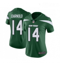 Womens New York Jets 14 Sam Darnold Green Team Color Vapor Untouchable Limited Player Football Jersey