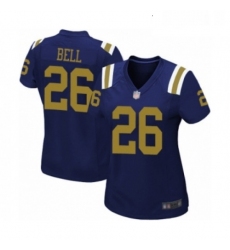 Womens New York Jets 26 Le Veon Bell Limited Navy Blue Alternate Football Jersey