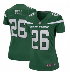 Womens New York Jets 26 Le Veon Bell Nike Game Jersey  Green