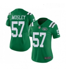 Womens New York Jets 57 CJ Mosley Limited Green Rush Vapor Untouchable Football Jersey