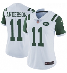 Womens Nike New York Jets 11 Robby Anderson Elite White NFL Jersey