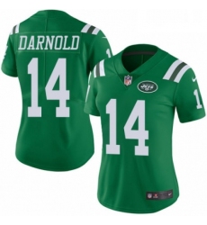 Womens Nike New York Jets 14 Sam Darnold Limited Green Rush Vapor Untouchable NFL Jersey