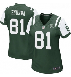 Womens Nike New York Jets 81 Quincy Enunwa Game Green Team Color NFL Jersey
