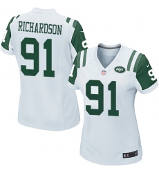Women's Nike New York Jets #91 Sheldon Richardson Game White NFL Jersey