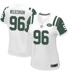 Women's Nike New York Jets #96 Muhammad Wilkerson Elite White NFL Jersey