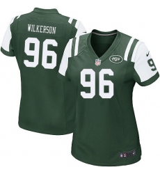 Women's Nike New York Jets #96 Muhammad Wilkerson Limited Green Team Color NFL Jersey