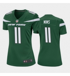 women denzel mims new york jets green game jersey 