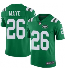Nike Jets #26 Marcus Maye Green Youth Stitched NFL Limited Rush Jersey