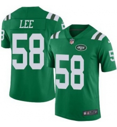 Nike Jets 58 Darron Lee Green Youth Color Rush Limited Jersey