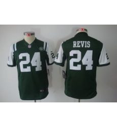 Nike Youth New York Jets #24 Revis Green Limited Jerseys