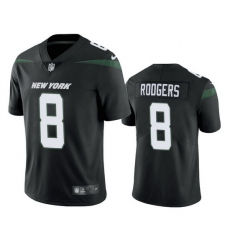 Youth New York Jets 8 Aaron Rodgers Black Vapor Untouchable Limited Stitched Jersey