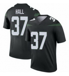 Youth New York Jets Bryce Hall #37 Black Vapor Limited Stitched Football Jersey